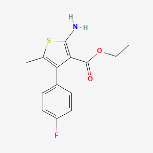 Ethyl 2-amino-4-(4-fluorophenyl)-5-methylthiophene-3-carboxylate - 350989-70-7