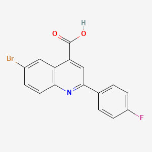 6-Bromo-2-(4-fluorophenyl)quinoline-4-carboxylic acid - 391-23-1