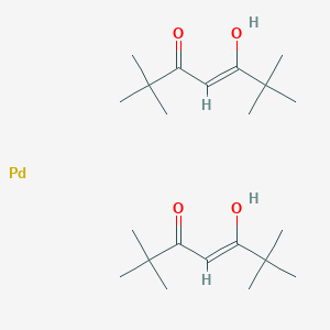 (Z)-5-hydroxy-2,2,6,6-tetramethylhept-4-en-3-one;palladium - 