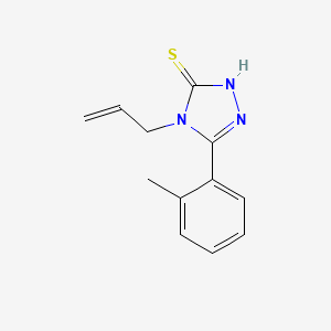 4-allyl-5-(2-methylphenyl)-4H-1,2,4-triazole-3-thiol - 423741-70-2