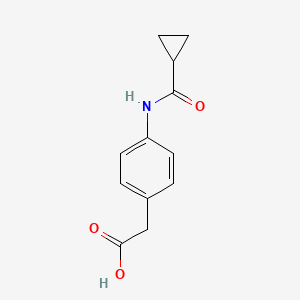 {4-[(Cyclopropylcarbonyl)amino]phenyl}acetic acid - 832681-49-9