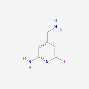 4-(Aminomethyl)-6-iodopyridin-2-amine - 