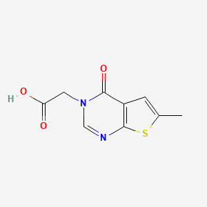 (6-Methyl-4-oxo-4H-thieno[2,3-d]pyrimidin-3-yl)-acetic acid - 439139-95-4
