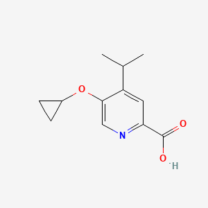 5-Cyclopropoxy-4-isopropylpicolinic acid - 