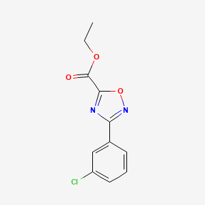 Ethyl 3-(3-chlorophenyl)-1,2,4-oxadiazole-5-carboxylate - 478030-49-8