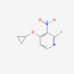 4-Cyclopropoxy-2-fluoro-3-nitropyridine - 