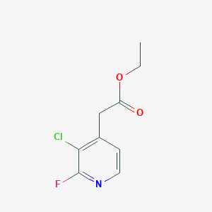 Ethyl 3-chloro-2-fluoropyridine-4-acetate - 