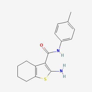 2-amino-N-(4-methylphenyl)-4,5,6,7-tetrahydro-1-benzothiophene-3-carboxamide - 83822-35-9