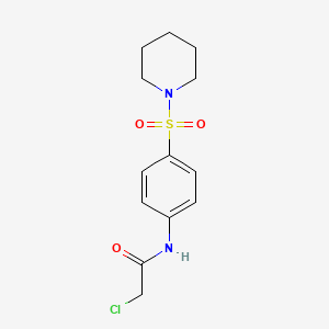 2-Chloro-N-[4-(piperidine-1-sulfonyl)-phenyl]-acetamide - 20491-97-8
