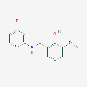 2-(((3-Fluorophenyl)amino)methyl)-6-methoxyphenol - 