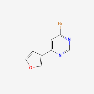 4-Bromo-6-(furan-3-yl)pyrimidine - 