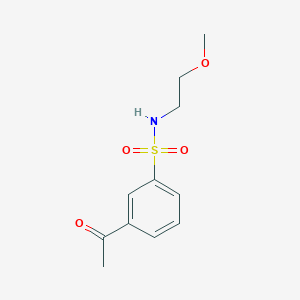 3-acetyl-N-(2-methoxyethyl)benzenesulfonamide - 