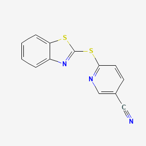 6-(Benzo[d]thiazol-2-ylthio)nicotinonitrile - 