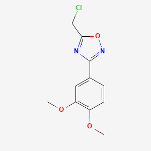 5-(Chloromethyl)-3-(3,4-dimethoxyphenyl)-1,2,4-oxadiazole - 91066-47-6
