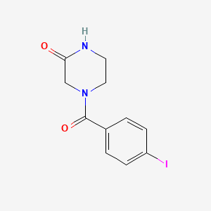 4-(4-Iodobenzoyl)piperazin-2-one - 