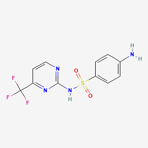 4-amino-N-[4-(trifluoromethyl)pyrimidin-2-yl]benzenesulfonamide - 14288-91-6