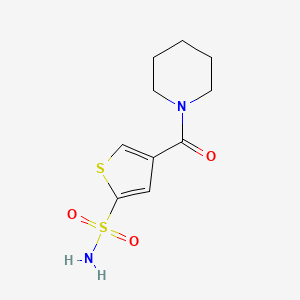 4-(Piperidine-1-carbonyl)thiophene-2-sulfonamide - 