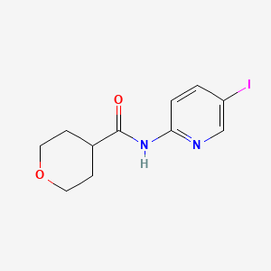 n-(5-Iodopyridin-2-yl)tetrahydro-2h-pyran-4-carboxamide - 