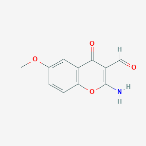 2-amino-6-methoxy-4-oxo-4H-chromene-3-carbaldehyde - 68301-78-0