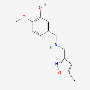 2-Methoxy-5-((((5-methylisoxazol-3-yl)methyl)amino)methyl)phenol - 