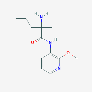 2-amino-N-(2-methoxypyridin-3-yl)-2-methylpentanamide - 