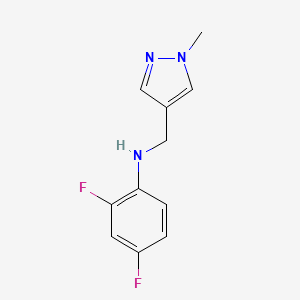2,4-Difluoro-N-((1-methyl-1h-pyrazol-4-yl)methyl)aniline - 