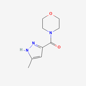 4-[(3-methyl-1H-pyrazol-5-yl)carbonyl]morpholine - 
