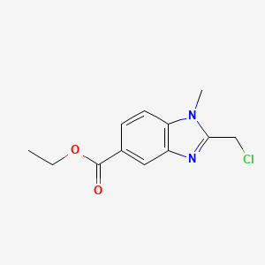 Ethyl 2-(chloromethyl)-1-methyl-1H-benzo[d]imidazole-5-carboxylate - 
