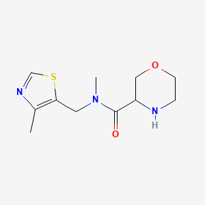 n-Methyl-N-((4-methylthiazol-5-yl)methyl)morpholine-3-carboxamide - 