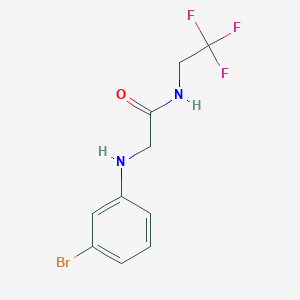 2-((3-Bromophenyl)amino)-N-(2,2,2-trifluoroethyl)acetamide - 