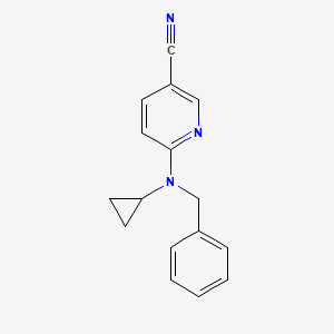 6-(Benzyl(cyclopropyl)amino)nicotinonitrile - 