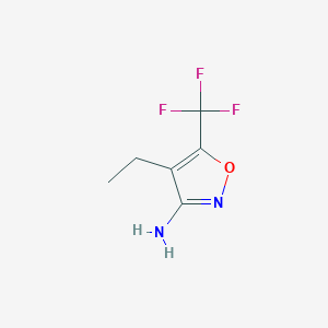 4-Ethyl-5-(trifluoromethyl)isoxazol-3-amine - 