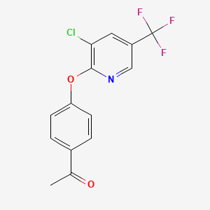 2-(4-Acetophenoxy)-3-chloro-5-trifluoromethyl pyridine - 217186-15-7