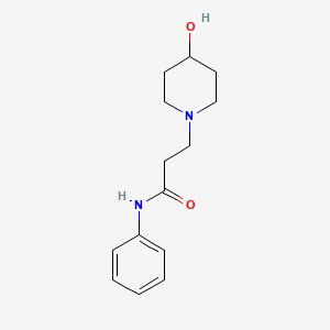 3-(4-hydroxypiperidin-1-yl)-N-phenylpropanamide - 