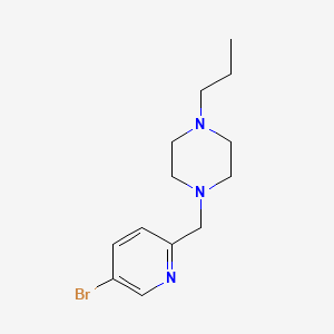 1-((5-Bromopyridin-2-yl)methyl)-4-propylpiperazine - 