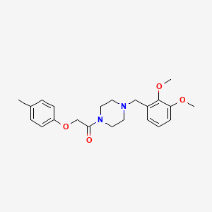 1-[4-(2,3-Dimethoxybenzyl)piperazin-1-yl]-2-(4-methylphenoxy)ethanone - 