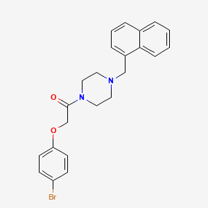 2-(4-Bromophenoxy)-1-[4-(naphthalen-1-ylmethyl)piperazin-1-yl]ethanone - 