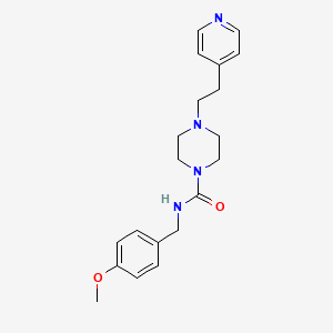 N-(4-methoxybenzyl)-4-[2-(pyridin-4-yl)ethyl]piperazine-1-carboxamide - 