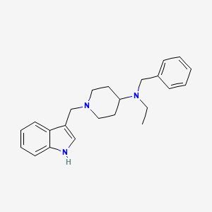 N-benzyl-N-ethyl-1-(1H-indol-3-ylmethyl)piperidin-4-amine - 