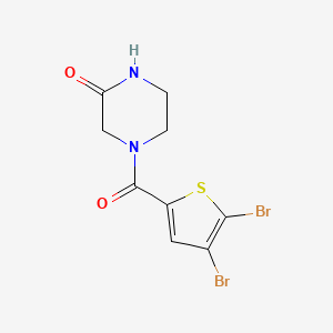 4-(4,5-Dibromothiophene-2-carbonyl)piperazin-2-one - 