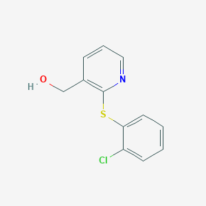 {2-[(2-Chlorophenyl)sulfanyl]-3-pyridinyl}methanol - 338982-34-6
