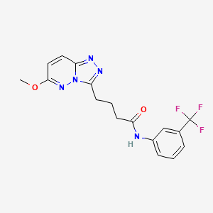4-(6-methoxy[1,2,4]triazolo[4,3-b]pyridazin-3-yl)-N-[3-(trifluoromethyl)phenyl]butanamide - 
