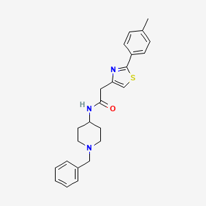 N-(1-benzylpiperidin-4-yl)-2-[2-(4-methylphenyl)-1,3-thiazol-4-yl]acetamide - 