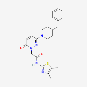 2-[3-(4-benzylpiperidin-1-yl)-6-oxopyridazin-1(6H)-yl]-N-(4,5-dimethyl-1,3-thiazol-2-yl)acetamide - 