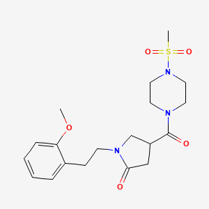 1-[2-(2-Methoxyphenyl)ethyl]-4-{[4-(methylsulfonyl)piperazin-1-yl]carbonyl}pyrrolidin-2-one - 