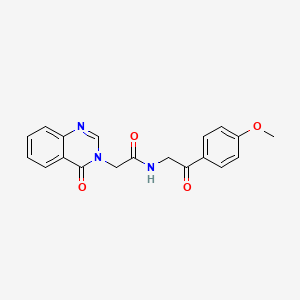 N-[2-(4-methoxyphenyl)-2-oxoethyl]-2-(4-oxoquinazolin-3(4H)-yl)acetamide - 