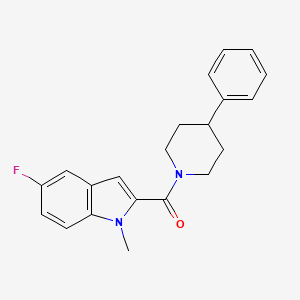 (5-fluoro-1-methyl-1H-indol-2-yl)(4-phenylpiperidin-1-yl)methanone - 