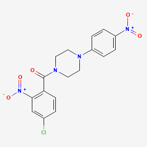 (4-Chloro-2-nitrophenyl)[4-(4-nitrophenyl)piperazin-1-yl]methanone - 