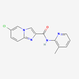 6-chloro-N-(3-methylpyridin-2-yl)imidazo[1,2-a]pyridine-2-carboxamide - 