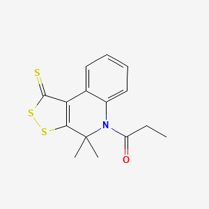 1-(4,4-dimethyl-1-thioxo-1,4-dihydro-5H-[1,2]dithiolo[3,4-c]quinolin-5-yl)-1-propanone - 